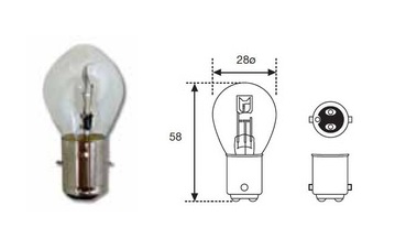 LAMPARA MOTO 12V 45W 40W BA20D