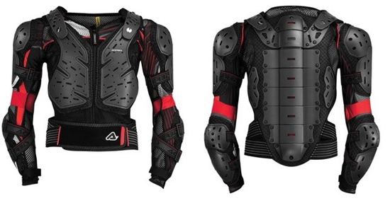 PETO ACERBIS KOERTA 2.0 NEGRO ROJO GRIS XL