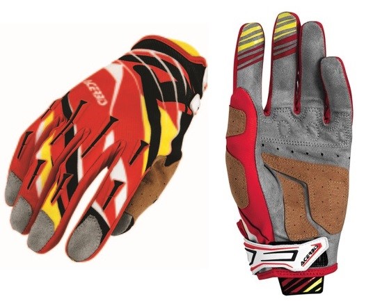 GUANTE ACERBIS  MX 2 ROJO AMARILLO M