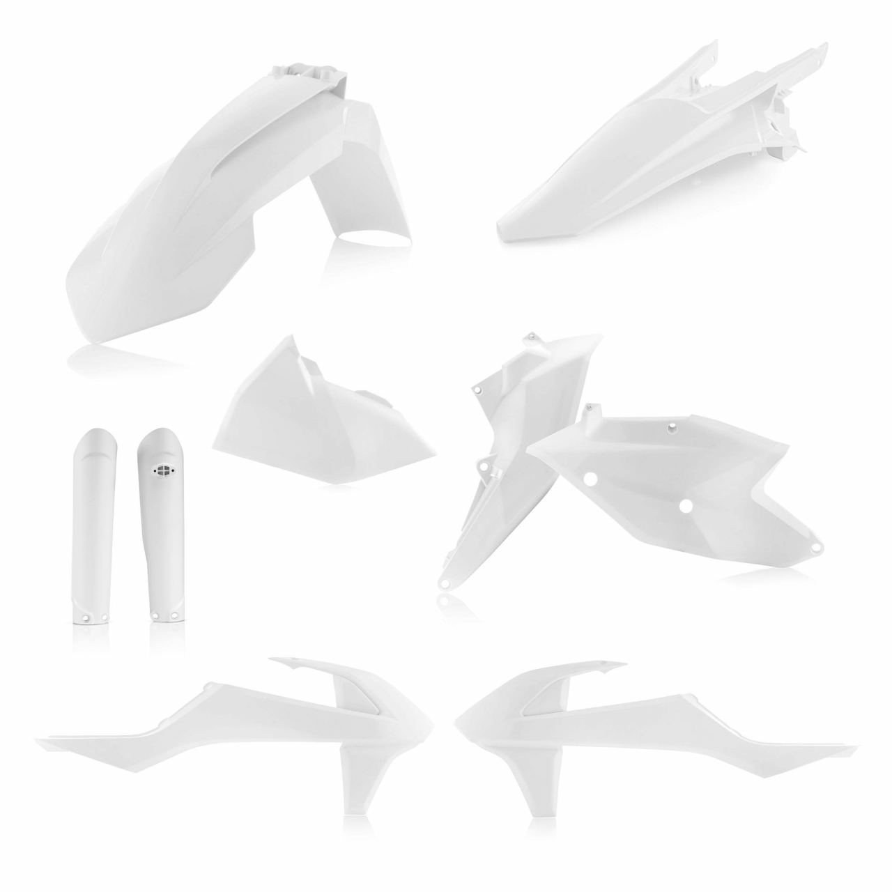 KIT PLASTICOS KTM COMPLETO EXC-EXCF 17 BLANCO