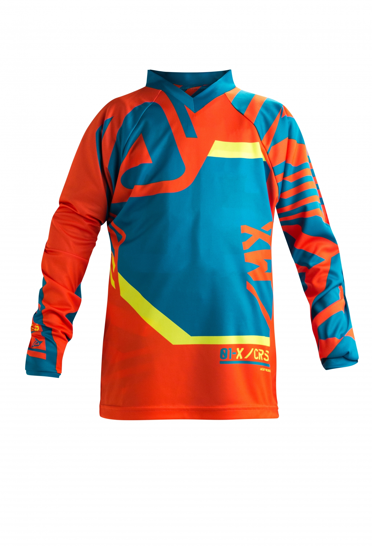 CAMISETA MX KID FITCROSS AZUL NARANAJ L