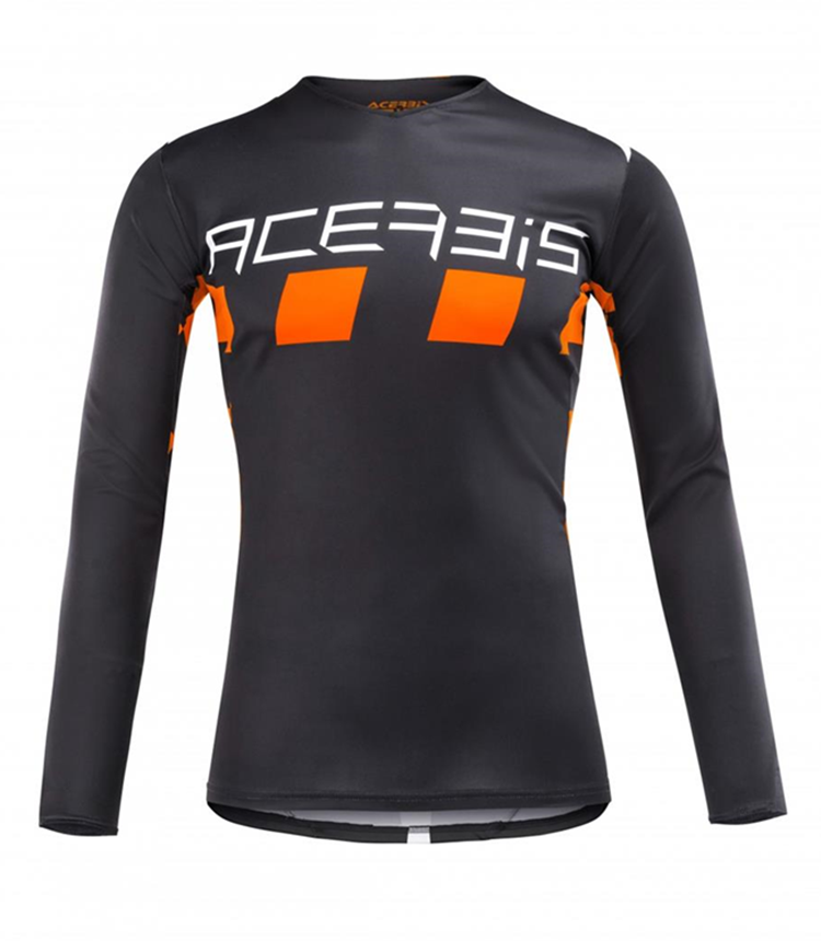 CAMISETA ACERBIS MX CHECKMATE NEGRO NARANJA XL