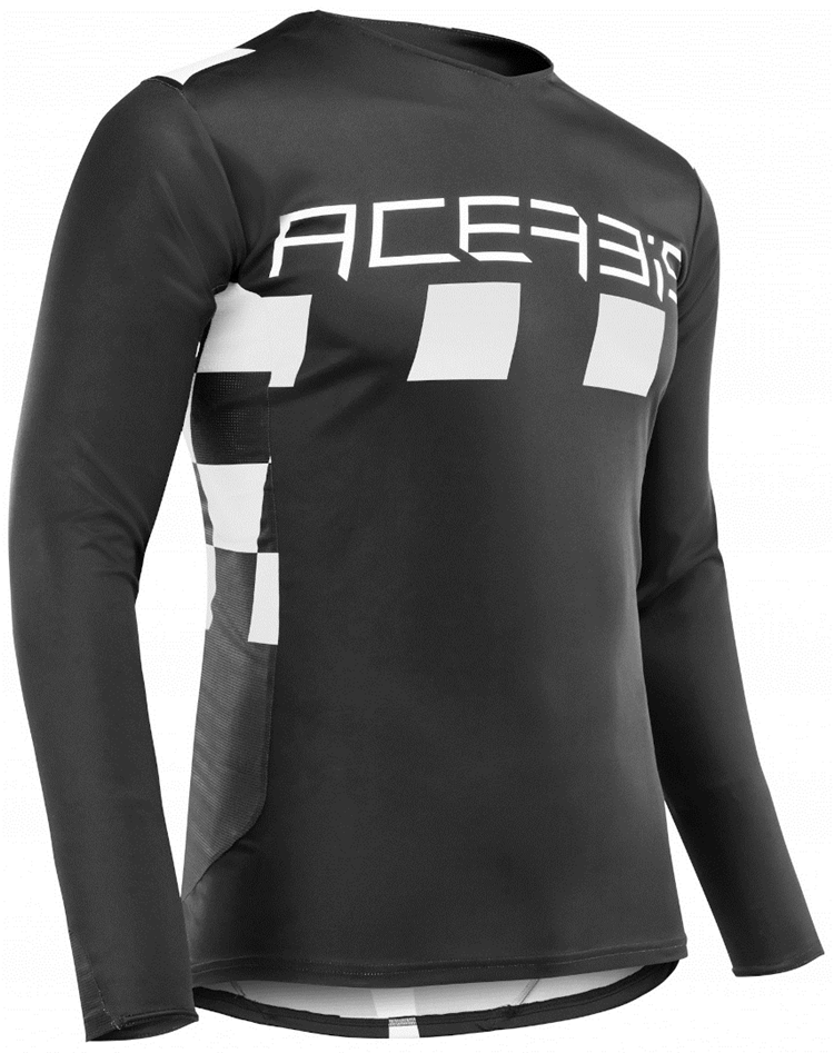 CAMISETA ACERBIS MX CHECKMATE NEGRO BLANCO XL