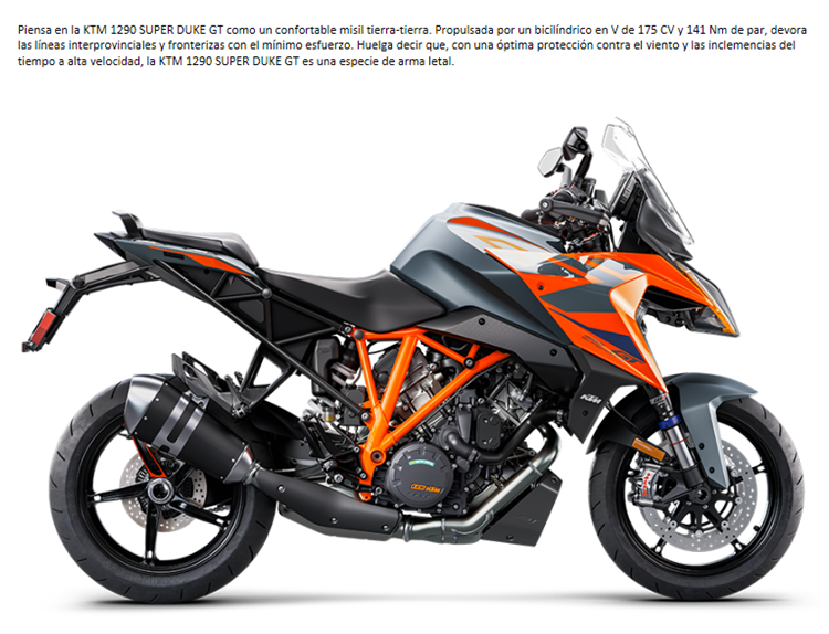 MOTO KTM 1290 SUPER DUKE GT 2024