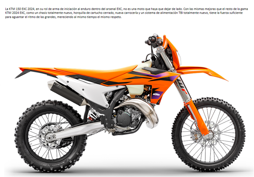 MOTO KTM 150 EXC 2025