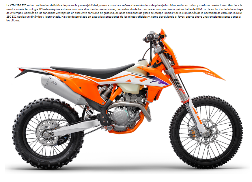 MOTO KTM 250 EXC 2024