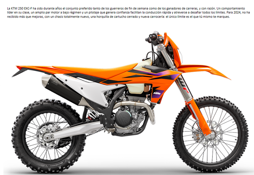 MOTO KTM 250 EXC-F 2024