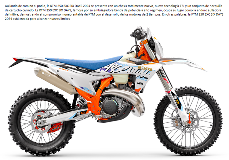 MOTO KTM 250 SIX DAYS 2023