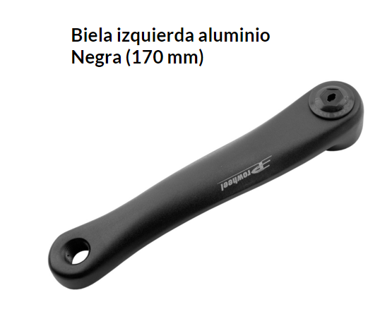 BIELA BICICLETA IZQUIERDA 170 MM. EJE CUADRADO NEGRO SUNTOUR (340NR)