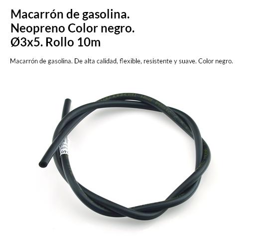 TUBO GASOLINA V PARTS NEOPRENO 3 X 5 NEGRO -METRO-