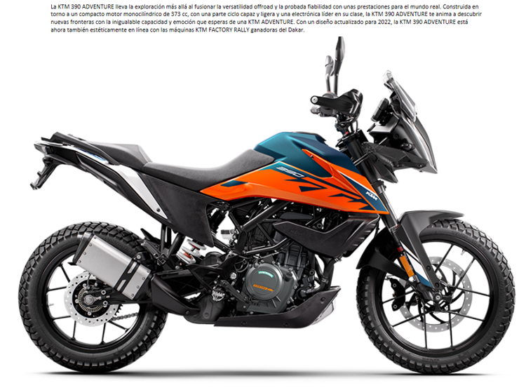 MOTO KTM 390 ADVENTURE 2023