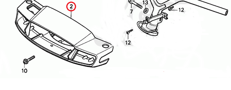 CARENADO OPTICA DELANTERA ORIGINAL HONDA YUPI 53205GW2000ZH