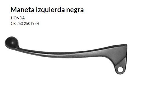 Maneta izquierda negra