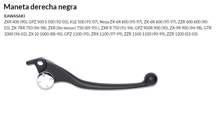 Maneta derecha negra