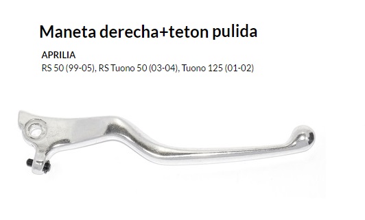 Maneta derecha+teton pulida