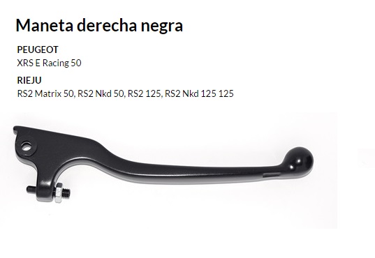 Maneta derecha negra