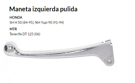 Maneta izquierda pulida