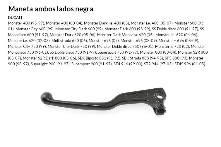 Maneta ambos lados negra