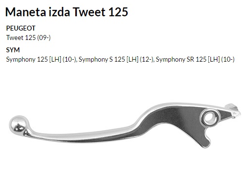 MANETA IZQUIERDA V PARTS TWEET 125