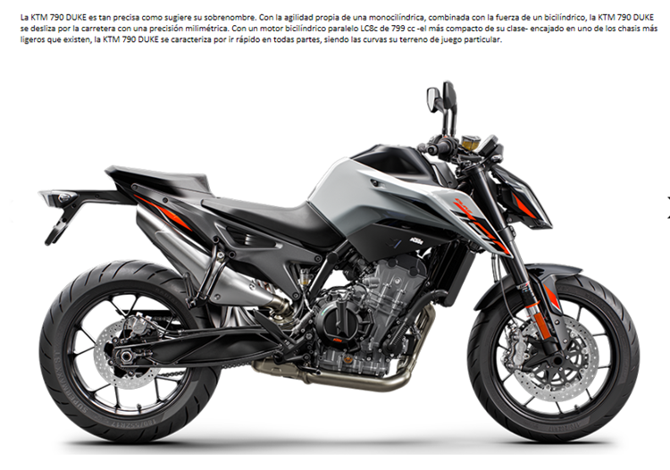 MOTO KTM 790 DUKE L 2023