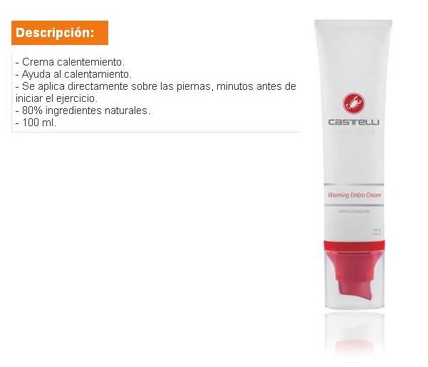 CREMA CASTELLI CALENTAMIENTO 100 ML.