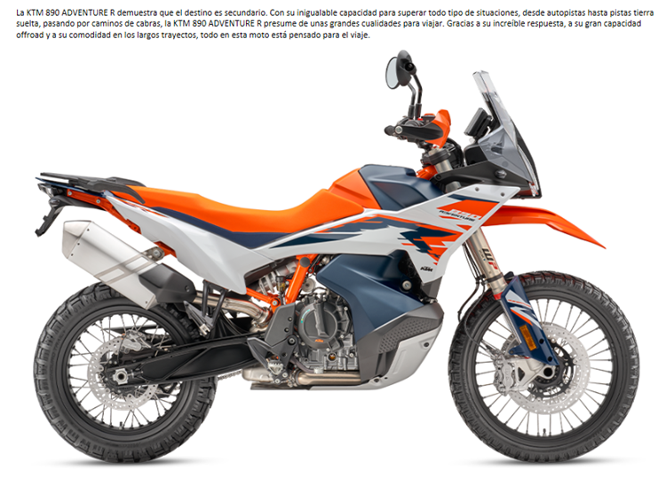 MOTO KTM 890 ADVENTURE R 2025