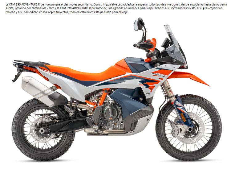 MOTO KTM 890 ADVENTURE R 2023