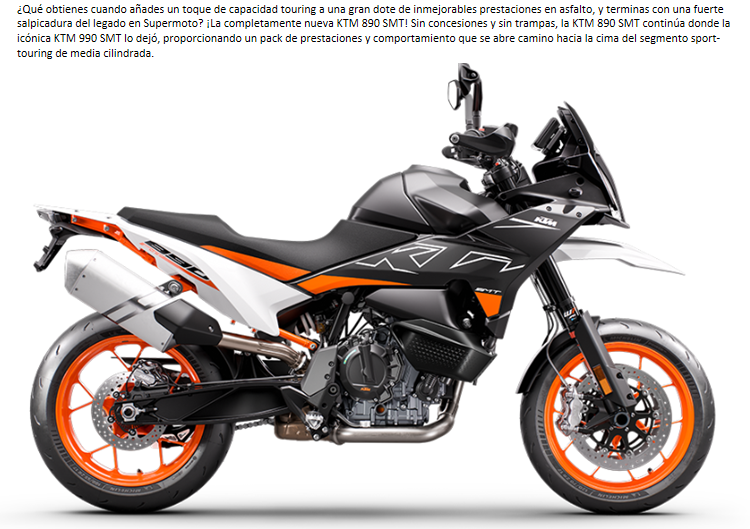 MOTO KTM 890 SMT 2023