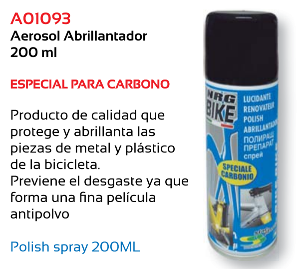 ABRILLANTADOR BICICLETA TKX CARBONO 200 ML.