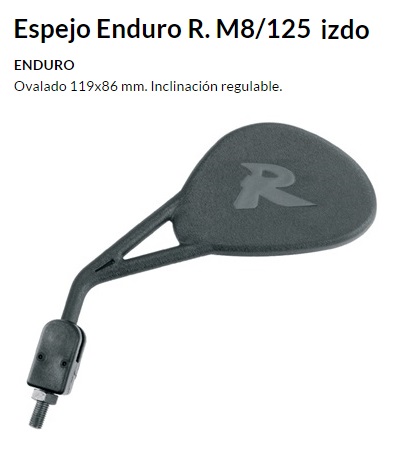 ESPEJO V PARTS E239I M8 ENDURO R PLEGABLE IZQUIERDO