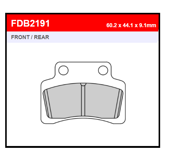 PASTILLA FERODO FDB2191EF