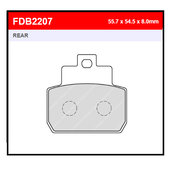 PASTILLA FERODO FDB2207EF