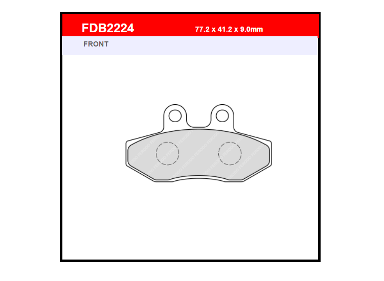 PASTILLA FERODO FDB2224EF