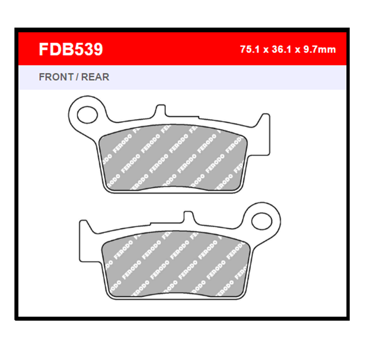 PASTILLA FERODO FDB539EF