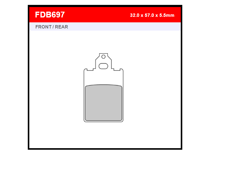 PASTILLA FERODO FDB697EF