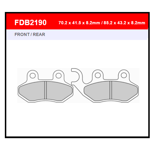 PASTILLA FERODO FDB2190EF