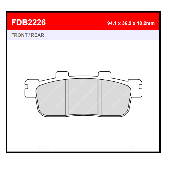 PASTILLA FERODO FDB2226EF