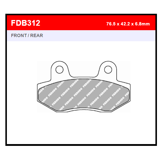 PASTILLA FERODO FDB312EF
