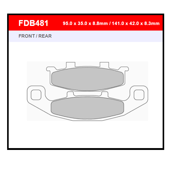 PASTILLA FERODO FDB481ST