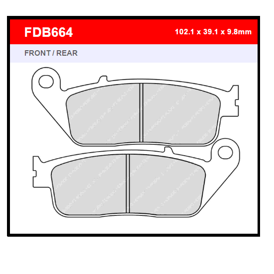 PASTILLA FERODO FDB664EF