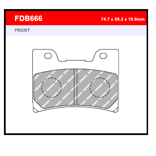 PASTILLA FERODO FDB666P
