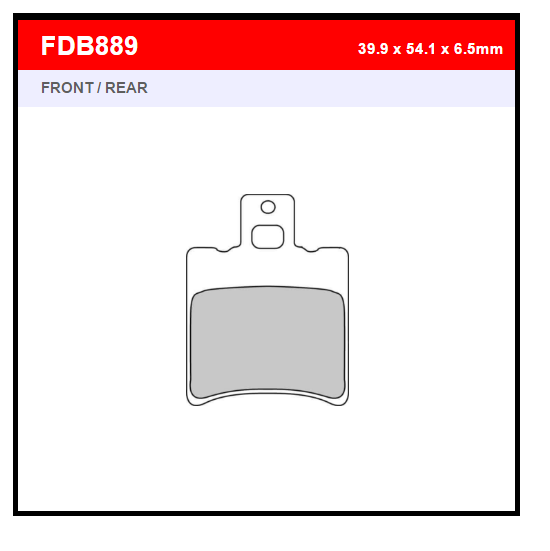 PASTILLA FERODO FDB889EF