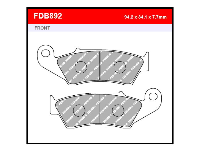 PASTILLA FERODO FDB892SG