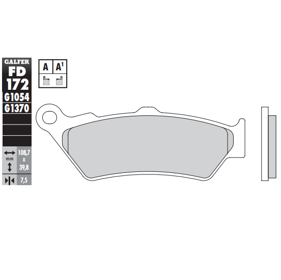 PASTILLA GALFER SEMIMETALICA STANDARD FD172G1054