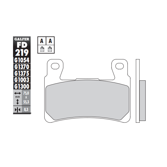 PASTILLA GALFER SINTERIZADA SPORT FD219G1375