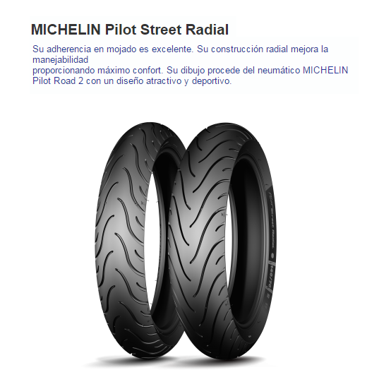 CUBIERTA MICHELIN PILOT STREET 110/70R17 54H F TL