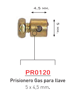 PRISIONERO GAS LLAVE