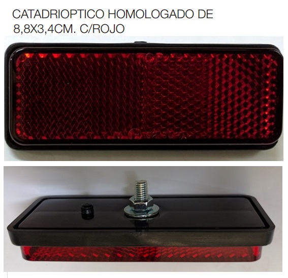 CATADIOPTRICO PUIG 4481R PORTAMATRICULA ROJO