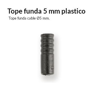 TOPE FUNDA CABLE BICICLETA 5 MM. PLASTICO