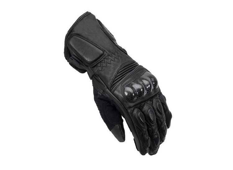 GUANTES MOTO UNIK R4 PIEL L NEGRO